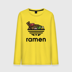 Мужской лонгслив хлопок с принтом Лапша Рамен | Ramen в Екатеринбурге, 100% хлопок |  | food | japan | ramen | soup | еда | лапша | логотип | национальная | пища | рамен | суп | япония