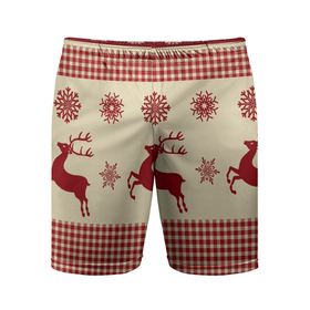 Мужские шорты спортивные с принтом Семейный Новый Год ,  |  | Тематика изображения на принте: 2022 | зима | нг | новый год | праздник