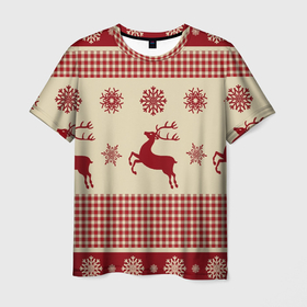 Мужская футболка 3D с принтом Семейный Новый Год , 100% полиэфир | прямой крой, круглый вырез горловины, длина до линии бедер | 2022 | зима | нг | новый год | праздник