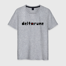 Мужская футболка хлопок с принтом Deltarune Logo. в Тюмени, 100% хлопок | прямой крой, круглый вырез горловины, длина до линии бедер, слегка спущенное плечо. | deltarune | deltarune 2 | game | undertale символ | дельта | дельтарун | дельтарун 2 | знак руин андертейл | значок дельтарун пиксель | игра | руна