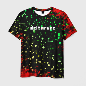 Мужская футболка 3D с принтом Deltarune пламя в Санкт-Петербурге, 100% полиэфир | прямой крой, круглый вырез горловины, длина до линии бедер | deltarune | deltarune 2 | game | undertale символ | дельта | дельтарун | дельтарун 2 | знак руин андертейл | значок дельтарун пиксель | игра | руна