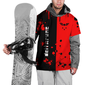 Накидка на куртку 3D с принтом Deltarune black  red в Белгороде, 100% полиэстер |  | Тематика изображения на принте: deltarune | deltarune 2 | game | undertale символ | дельта | дельтарун | дельтарун 2 | знак руин андертейл | значок дельтарун пиксель | игра | руна