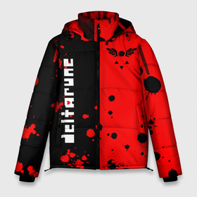 Мужская зимняя куртка 3D с принтом Deltarune black  red в Санкт-Петербурге, верх — 100% полиэстер; подкладка — 100% полиэстер; утеплитель — 100% полиэстер | длина ниже бедра, свободный силуэт Оверсайз. Есть воротник-стойка, отстегивающийся капюшон и ветрозащитная планка. 

Боковые карманы с листочкой на кнопках и внутренний карман на молнии. | deltarune | deltarune 2 | game | undertale символ | дельта | дельтарун | дельтарун 2 | знак руин андертейл | значок дельтарун пиксель | игра | руна