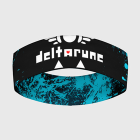 Повязка на голову 3D с принтом Deltarune брызги красок в Новосибирске,  |  | deltarune | deltarune 2 | game | undertale символ | дельта | дельтарун | дельтарун 2 | знак руин андертейл | значок дельтарун пиксель | игра | руна