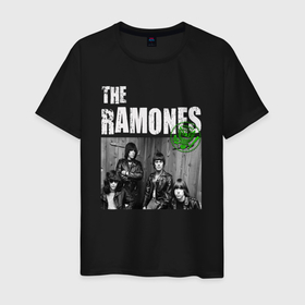Мужская футболка хлопок с принтом The Ramones | Рамоунз в Тюмени, 100% хлопок | прямой крой, круглый вырез горловины, длина до линии бедер, слегка спущенное плечо. | grunge | hardrock | music | punk | ramones | retro | rock | usa | гранж | группа | музыка | панк | рамоны | рамоунз | ретро | рок | сша | фото | хэви метал