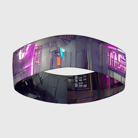 Повязка на голову 3D с принтом Городской киберпанк в Новосибирске,  |  | Тематика изображения на принте: cyberpunk | cyberpunk 2077 | будущее | город | депрессивный | игра | кибер | киберпанк | неон | неоновый | тренд | фантастика | яркий