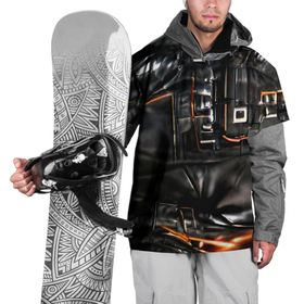 Накидка на куртку 3D с принтом Стиль терминатора , 100% полиэстер |  | байкер | будущее | киберпанк | киборг | кожа | натуральная кожа | робот | рокер | терминатор | фантастика | черная кожа | черный