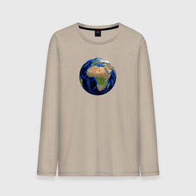 Мужской лонгслив хлопок с принтом планета солнечной системы земля в Тюмени, 100% хлопок |  | астрономия | вселенная | континент | космос | мир | океан | планета | шар
