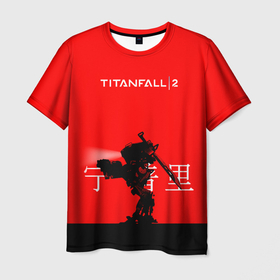 Мужская футболка 3D с принтом Mech TF2 в Курске, 100% полиэфир | прямой крой, круглый вырез горловины, длина до линии бедер | game | games | titan fall | titanfall | игра | игры | падение титанов | титан фолл | титанфол