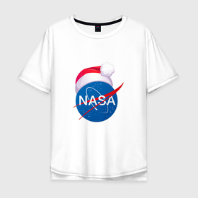 Мужская футболка хлопок Oversize с принтом NASA NEW YEAR 2022 в Белгороде, 100% хлопок | свободный крой, круглый ворот, “спинка” длиннее передней части | Тематика изображения на принте: 2022 | christmas | galaxy | nasa | new year | space | space company | star | астрономия | галактика | год тигра | звезды | космическая компания | космос | наса | наступающий год | новогодний | новый год | рождественский | рождеств