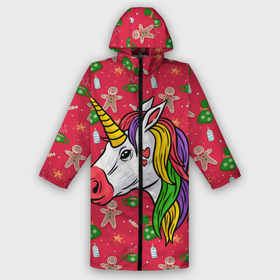 Дождевик унисекс 3D с принтом New Year Unicorn 2022 в городе Новоалтайск,  |  | 2022 | magic | new year | unicorn | единорог | животные | нг | новый год | праздник