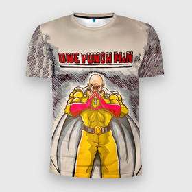 Мужская футболка 3D Slim с принтом Сайтама циклоп One Punch Man в Санкт-Петербурге, 100% полиэстер с улучшенными характеристиками | приталенный силуэт, круглая горловина, широкие плечи, сужается к линии бедра | Тематика изображения на принте: hagemanto | one punch man | one punchman | onepunchman | saitama | sensei | аниме | ван панч мен | ванпанчмен | лысый плащ | манга | сайтама | сильнейший человек | учитель | человек одинудар | человек одного удара