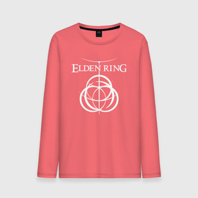 Мужской лонгслив хлопок с принтом Elden Ring Логотип в Тюмени, 100% хлопок |  | elden | fantasy | logo | ring | ринг | элден