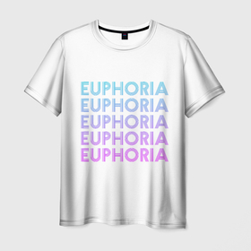 Мужская футболка 3D с принтом Эйфория. Euphoria в Белгороде, 100% полиэфир | прямой крой, круглый вырез горловины, длина до линии бедер | euphoria | девечьи | девушкам | подростки | сериал | сериалы | эйфория
