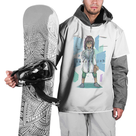 Накидка на куртку 3D с принтом InsideJob White theme в Тюмени, 100% полиэстер |  | Тематика изображения на принте: cognito | cognito inc | корпорация заговор | мутанты | экстрасенсы