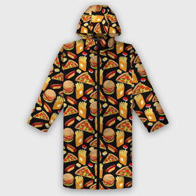 Дождевик унисекс 3D с принтом Fast Food (Фастфуд) в городе Новоалтайск,  |  | burger | cheeseburger | fast food | hamburger | hot dog | pizza | taco burrito | блюдо | бургер | быстрое питание | гамбургер | еда | жратва | завтрак | корм | кушанье | макдоналдс | обед | перекус | пицца | пища | повар