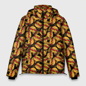 Мужская зимняя куртка 3D с принтом Бургеры (Burgers) в Кировске, верх — 100% полиэстер; подкладка — 100% полиэстер; утеплитель — 100% полиэстер | длина ниже бедра, свободный силуэт Оверсайз. Есть воротник-стойка, отстегивающийся капюшон и ветрозащитная планка. 

Боковые карманы с листочкой на кнопках и внутренний карман на молнии. | burger | cheeseburger | fast food | hamburger | hot dog | pizza | taco burrito | блюдо | бургер | быстрое питание | гамбургер | еда | жратва | завтрак | корм | кушанье | макдоналдс | обед | перекус | пицца | пища | повар