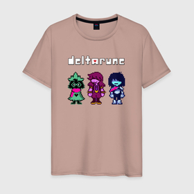 Мужская футболка хлопок с принтом Deltarune лого персонажи , 100% хлопок | прямой крой, круглый вырез горловины, длина до линии бедер, слегка спущенное плечо. | delta rune | deltarune | kris | ralsei | susie | делтарун | дельтарун | дельтаруна | крис | ральзей | рельзей | сьюзи