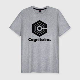 Мужская футболка хлопок Slim с принтом Cognito Inc dark cotton theme в Петрозаводске, 92% хлопок, 8% лайкра | приталенный силуэт, круглый вырез ворота, длина до линии бедра, короткий рукав | cognito | cognito inc | корпорация заговор | мутанты | экстрасенсы
