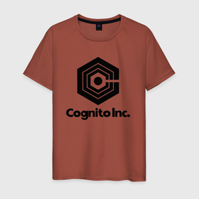 Мужская футболка хлопок с принтом Cognito Inc dark cotton theme в Тюмени, 100% хлопок | прямой крой, круглый вырез горловины, длина до линии бедер, слегка спущенное плечо. | cognito | cognito inc | корпорация заговор | мутанты | экстрасенсы