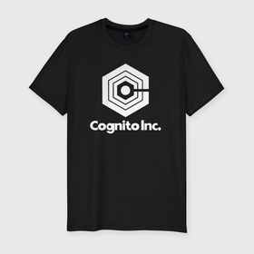 Мужская футболка хлопок Slim с принтом Cognito Inc. light cotton theme в Новосибирске, 92% хлопок, 8% лайкра | приталенный силуэт, круглый вырез ворота, длина до линии бедра, короткий рукав | cognito | cognito inc | корпорация заговор | мутанты | экстрасенсы