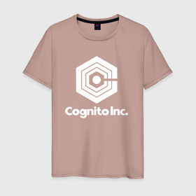Мужская футболка хлопок с принтом Cognito Inc. light cotton theme в Тюмени, 100% хлопок | прямой крой, круглый вырез горловины, длина до линии бедер, слегка спущенное плечо. | cognito | cognito inc | корпорация заговор | мутанты | экстрасенсы