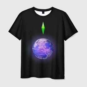 Мужская футболка 3D с принтом Сontrol of the Universe Sims3 в Новосибирске, 100% полиэфир | прямой крой, круглый вырез горловины, длина до линии бедер | sims | вселенная | звезды | космос | планеты