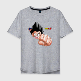 Мужская футболка хлопок Oversize с принтом Драконий жемчуг Зет Dragon Ball Z в Екатеринбурге, 100% хлопок | свободный крой, круглый ворот, “спинка” длиннее передней части | anime | dragonball | goku | аниме | анимэ | гоку | драконий | жемчуг | манга