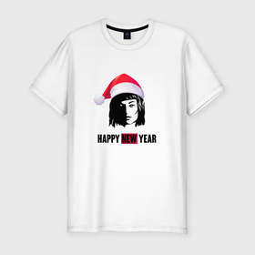 Мужская футболка хлопок Slim с принтом Токио | Tokyo | Бумажный дом в Петрозаводске, 92% хлопок, 8% лайкра | приталенный силуэт, круглый вырез ворота, длина до линии бедра, короткий рукав | 2022 | christmas | la casa de papel | netflix | new year | resistencia | tokyo | бумажный дом | наступающий год | новогодний | новый год | рождественский | рождество | рождество христово | с новым годом | сериал | токио