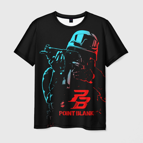 Мужская футболка 3D с принтом Point Blank (Project Blackout) в Петрозаводске, 100% полиэфир | прямой крой, круглый вырез горловины, длина до линии бедер | ctforce | free rebels | point blank | project blackout | динозавр | игры | миротворец | повстанец