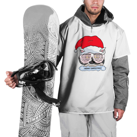Накидка на куртку 3D с принтом Новогодний Диско Енотик в Курске, 100% полиэстер |  | енот | енотики | новогоднийенот | подарокенот | рождество