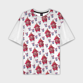 Мужская футболка OVERSIZE 3D с принтом Щелкунчик и мыши в Кировске,  |  | мыши | мышка | мышки | мышь | новый год | рождество | щелкунчик