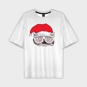 Мужская футболка OVERSIZE 3D с принтом Бренд 2022 Енотик в Тюмени,  |  | raccoon | бренд | в очках | енотики | еноты | животные