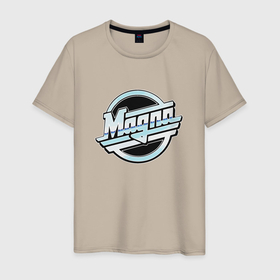 Мужская футболка хлопок с принтом Magna в Тюмени, 100% хлопок | прямой крой, круглый вырез горловины, длина до линии бедер, слегка спущенное плечо. | magna | культ | легенда | магна | попорок | рок | строкес | строукс