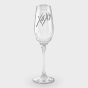 Фужер для шампанского с принтом Xo Xo в Белгороде,  |  | xo xo | xoxo | бокал | гравировка | надписи | надпись | прикольные надписи | фушжер | хо | хохо | цитата | цитаты | шампанское