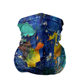 Бандана-труба 3D с принтом КРАСКА | PAINT в Новосибирске, 100% полиэстер, ткань с особыми свойствами — Activecool | плотность 150‒180 г/м2; хорошо тянется, но сохраняет форму | casual | paint | street | wall | абстракция | краска | старая | стена | текстура | цвета