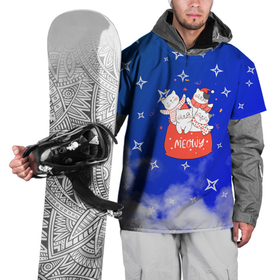 Накидка на куртку 3D с принтом Коты в новогоднем мешочке. в Курске, 100% полиэстер |  | Тематика изображения на принте: 2022 | merry christmas | год тигра | зима близко | нг | новогодний | новый год | новый год 2022 | олень | рождество | символ 2022 года | снег | снежинки