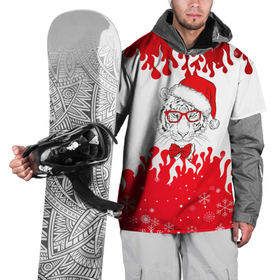 Накидка на куртку 3D с принтом Новогодний тигр Нарисованный огонь. в Санкт-Петербурге, 100% полиэстер |  | 2022 | happy new year | merry christmas | год тигра | зима близко | нг | новогодний | новогодний тигр | новый год | новый год 2022 | олень | рождество | символ 2022 года | снег | снежинки | тигр