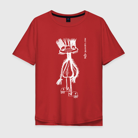 Мужская футболка хлопок Oversize с принтом Frooogggile Color в Кировске, 100% хлопок | свободный крой, круглый ворот, “спинка” длиннее передней части | creature | fish legs | frog | лягух | пришелец | рыбные ноги | существо