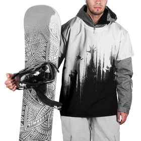 Накидка на куртку 3D с принтом Dying Light  2 , 100% полиэстер |  | dying light | dying light 2 | граффити | игры | черно белые