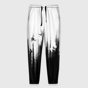 Мужские брюки 3D с принтом Dying Light  2 , 100% полиэстер | манжеты по низу, эластичный пояс регулируется шнурком, по бокам два кармана без застежек, внутренняя часть кармана из мелкой сетки | dying light | dying light 2 | граффити | игры | черно белые