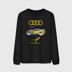 Мужской свитшот хлопок с принтом Audi Quattro   4X4 Concept в Санкт-Петербурге, 100% хлопок |  | 4х4 | audi | car | concept | germany | lizard | off road | power | prestige | автомобиль | ауди | германия | мощь | престиж | ящерица