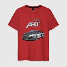 Мужская футболка хлопок с принтом Audi TT ABT autotuning в Санкт-Петербурге, 100% хлопок | прямой крой, круглый вырез горловины, длина до линии бедер, слегка спущенное плечо. | abt | audi | car | germany | motorsport | power | prestige | автомобиль | автоспорт | ауди | германия | мощь | престиж