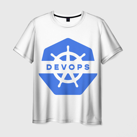 Мужская футболка 3D с принтом kubernetes devops   для программистов и разработчиков. в Белгороде, 100% полиэфир | прямой крой, круглый вырез горловины, длина до линии бедер | 404 | andoid | aws | backend | c | cloud | css | data | dev | devops | frontend | geek | git | github | go | golang | google | html | ios | java | jquery | js | kubernetes | linux | nodejs | php | python | react | science | script | web | дата | код | ком
