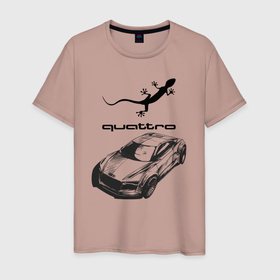 Мужская футболка хлопок с принтом Audi Quattro 4x4 off road , 100% хлопок | прямой крой, круглый вырез горловины, длина до линии бедер, слегка спущенное плечо. | 4x4 | audi | car | germany | off road | power | prestige | quattro | sketch | автомобиль | ауди | бездорожье | германия | мощь | престиж | эскиз