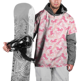 Накидка на куртку 3D с принтом Розовые Единороги в Курске, 100% полиэстер |  | dab unicorn | horse | pony | unicorn | единорог | животное | зверь | конь | лошадь | мифическое существо | пони | сказка
