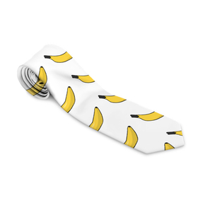 Галстук 3D с принтом Крупный Банановый рай в Курске, 100% полиэстер | Длина 148 см; Плотность 150-180 г/м2 | fyfy | fyfys | hfq | банановыйрай | бананы | рай