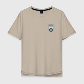 Мужская футболка хлопок Oversize с принтом Футбольный клуб УФА в Тюмени, 100% хлопок | свободный крой, круглый ворот, “спинка” длиннее передней части | fc | pfc | пфк | уфа | фк | футбол | футбольный клуб