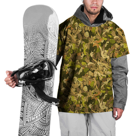 Накидка на куртку 3D с принтом Белки в дубовом лесу в Курске, 100% полиэстер |  | squirrel | белка | белочка | бельчонок | бурундук | грызун | дубовый лес | ёлочки | жёлуди | орешки | шишки