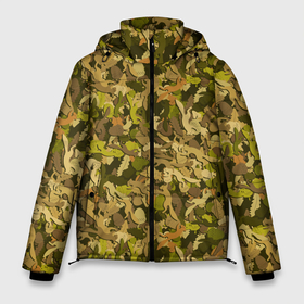 Мужская зимняя куртка 3D с принтом Белки в дубовом лесу в Тюмени, верх — 100% полиэстер; подкладка — 100% полиэстер; утеплитель — 100% полиэстер | длина ниже бедра, свободный силуэт Оверсайз. Есть воротник-стойка, отстегивающийся капюшон и ветрозащитная планка. 

Боковые карманы с листочкой на кнопках и внутренний карман на молнии. | Тематика изображения на принте: squirrel | белка | белочка | бельчонок | бурундук | грызун | дубовый лес | ёлочки | жёлуди | орешки | шишки